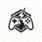 江南电竞品牌logo，蓝色火焰与游戏手柄组合图标